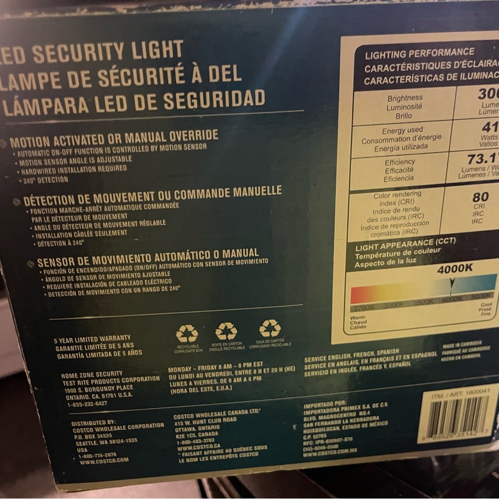 Adjustable LED Security Light - Picture 9 of 9